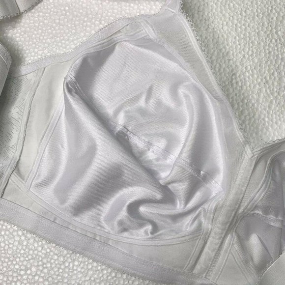 Reggiseno Playtex 18 Ore Comfort Originale Senza Ferri – 42DD Bianco, Supporto 4 Vie